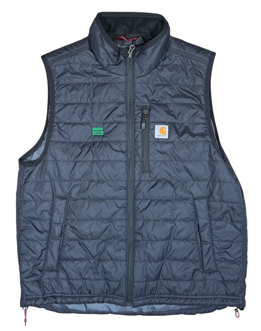 Carhartt Gilliam Vest Mens Large Black Rain Defender Insulated 102286 Walsh